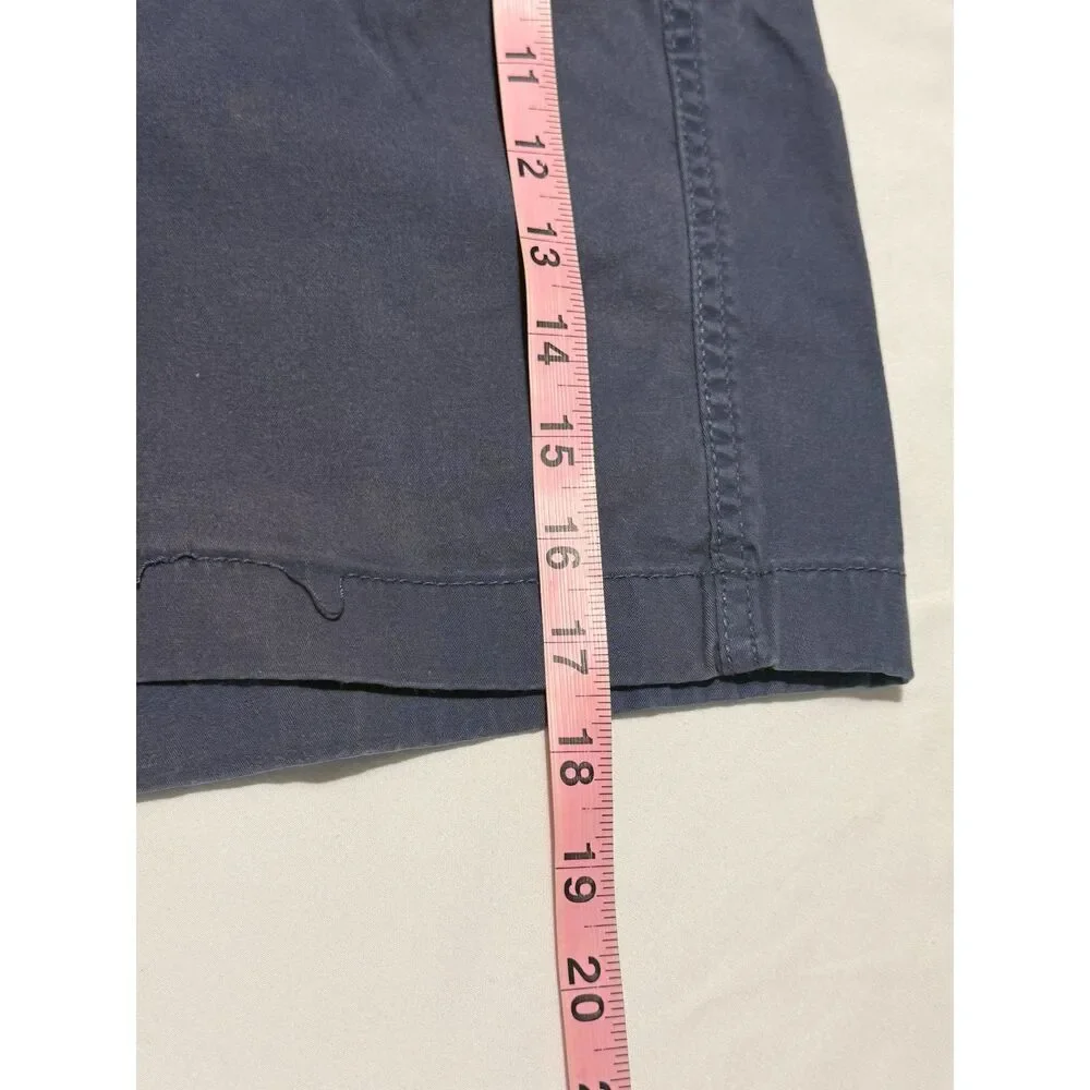 Gap Shorts Mens L Blue Elastic Waist Drawstring Casual Chino Summer Beach